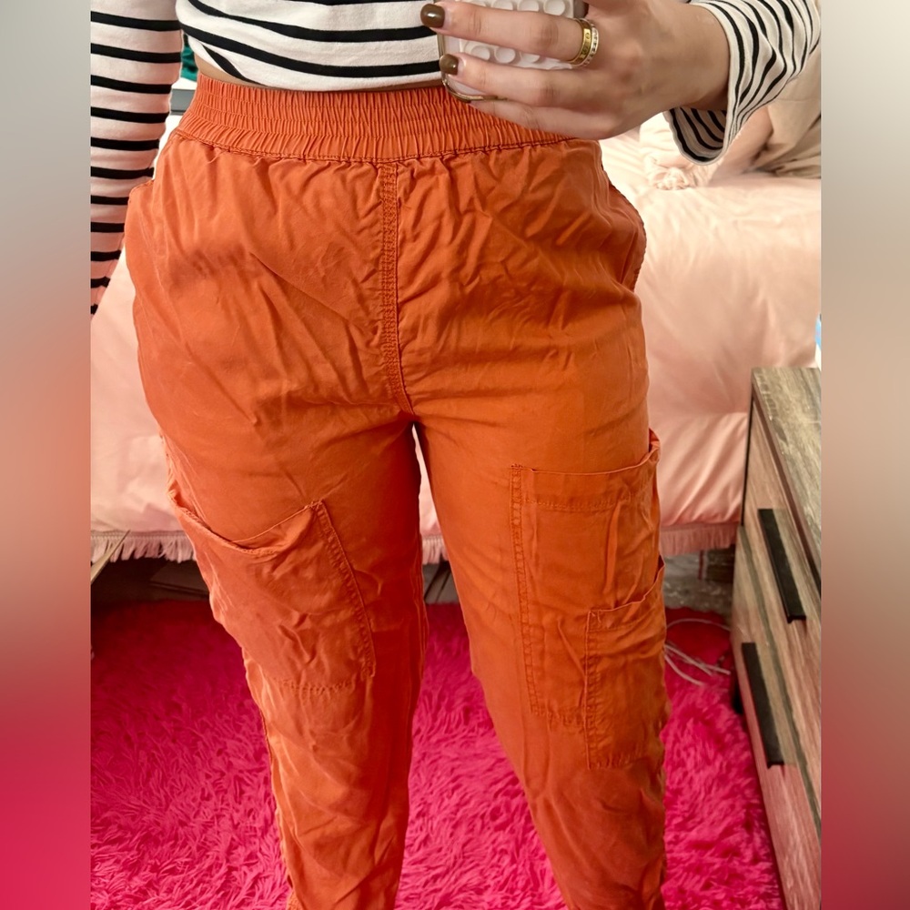 ORANGE CARGO PANTS 🍊⚡️